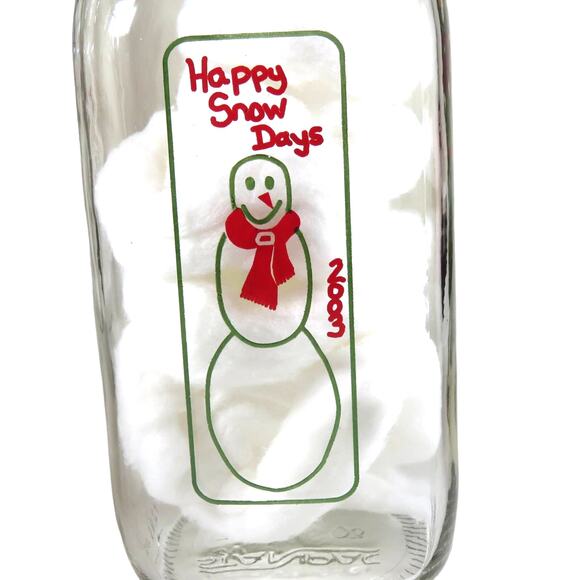 Eggnog Milk Bottle 2003 Christmas Collectible Colorado Farmhouse Snowman Décor - Picture 3 of 8